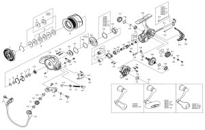 Photo1: [DAIWA] Genuine Spare Parts for 21 FREAMS LT3000-XH Product code: 00060270 **Back-order (Shipping in 3-4 weeks after receiving order)