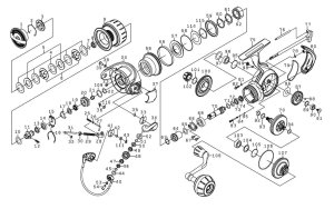 Photo1: [DAIWA] Genuine Spare Parts for 23 SALTIGA 6000-XH Product code: 00065030 **Back-order (Shipping in 3-4 weeks after receiving order)