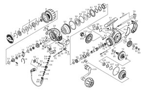 Photo1: [DAIWA] Genuine Spare Parts for 23 SALTIGA 4000-XH Product code: 00065026 **Back-order (Shipping in 3-4 weeks after receiving order)