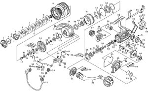 Photo1: [DAIWA] Genuine Spare Parts for 15 SALTIGA 7000H-DF Product code: 00059563 **Back-order (Shipping in 3-4 weeks after receiving order)