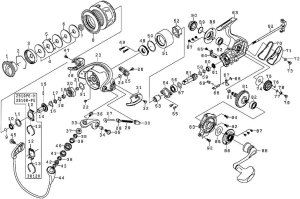 Photo1: [DAIWA] Genuine Spare Parts for 14 morethan 2510R-PE Product code: 00056145 **Back-order (Shipping in 3-4 weeks after receiving order)