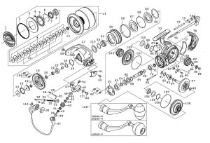 Photo1: [DAIWA] Genuine Spare Parts for 20 SALTIGA 18000-P Product code: 00065007 **Back-order (Shipping in 3-4 weeks after receiving order)