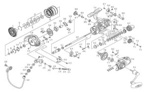 Photo1: [DAIWA] Genuine Spare Parts for 23 AORI TRIAL BR LT3000 Product code: 00065710 **Back-order (Shipping in 3-4 weeks after receiving order)