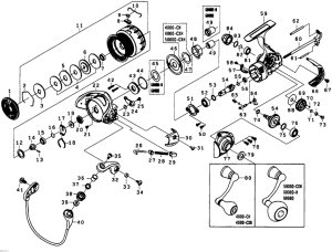 Photo1: [DAIWA] Genuine Spare Parts for 18 BLAST LT6000D Product code: 00065104 **Back-order (Shipping in 3-4 weeks after receiving order)