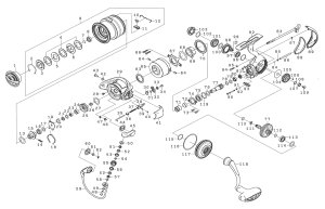 Photo1: [DAIWA] Genuine Spare Parts for 22 EXIST PC LT2500-H Product code: 00061112 **Back-order (Shipping in 3-4 weeks after receiving order)