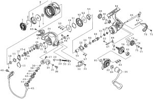 Photo1: [DAIWA] Genuine Spare Parts for 17 AEGIS 2003F-H Product code: 00056197 **Back-order (Shipping in 3-4 weeks after receiving order)