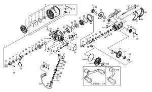 Photo1: [DAIWA] Genuine Spare Parts for 24 CERTATE FC LT2000S-P Product code: 00061171 **Back-order (Shipping in 3-4 weeks after receiving order)