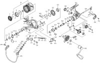 [DAIWA] Genuine Spare Parts for 17 AEGIS 2505F-H Product code: 00056199 **Back-order (Shipping in 3-4 weeks after receiving order)