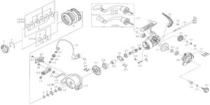 Photo1: [DAIWA] Genuine Spare Parts for 17 WORLD SPIN CF2500 Product code: 00050424 **Back-order (Shipping in 3-4 weeks after receiving order)