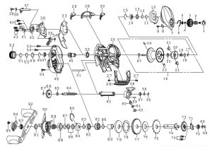 Photo1: [DAIWA] Genuine Spare Parts for 24 TATULA TW 100HL Product code: 00630163 **Back-order (Shipping in 3-4 weeks after receiving order)