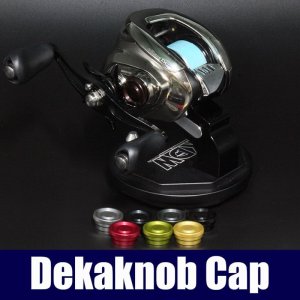 Photo1: [KAKEDZUKA DESIGN WORKS] DEKA Knob Cap/Mechanical Brake Knob for SHIMANO 21 ANTARES DC, 23 ANTARES DC MD, 22 EXSENCE DC [KDW-040]