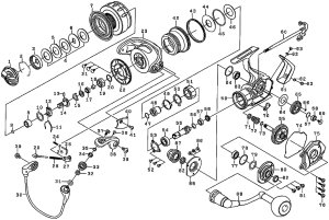 Photo1: [DAIWA] Genuine Spare Parts for 16 CATALINA 3500H Product code: 00059581 **Back-order (Shipping in 3-4 weeks after receiving order)