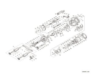 Photo1: [SHIMANO] Genuine Spare Parts for 24 SLX 71HG LEFT Product code: 046987 **Back-order (Shipping in 3-4 weeks after receiving order)