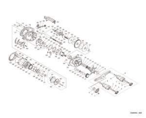 Photo1: [SHIMANO] Genuine Spare Parts for 24 SLX 70 RIGHT Product code: 046956 **Back-order (Shipping in 3-4 weeks after receiving order)