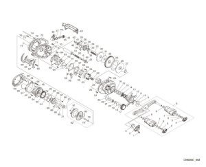 Photo1: [SHIMANO] Genuine Spare Parts for 24 SLX 70XG RIGHT Product code: 046994 **Back-order (Shipping in 3-4 weeks after receiving order)