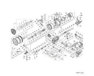 Photo1: [SHIMANO] Genuine Spare Parts for 24 TWIN POWER C3000 Product Code: 046802 **Back-order (Shipping in 3-4 weeks after receiving order)