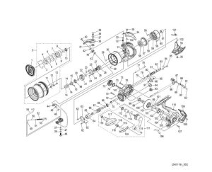 Photo1: [SHIMANO] Genuine Spare Parts for 24 TWIN POWER 3000MHG Product Code: 046833 **Back-order (Shipping in 3-4 weeks after receiving order)