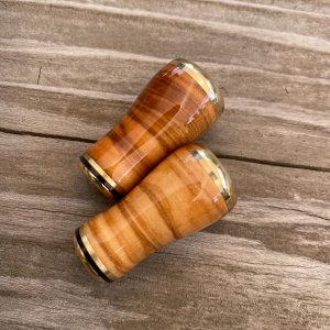 Photo11: [FHF/fishing house freedom] Wood Handle Knob Round Shape Walnut (1 piece) F-03