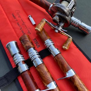 Photo14: [FHF/fishing house freedom] Wood Handle Knob Round Shape Walnut (1 piece) F-03