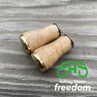 [FHF/fishing house freedom] Wood Handle Knob Round Shape Maple (1 piece) F-05