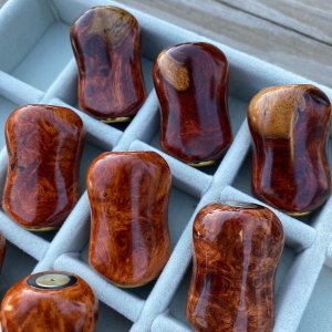 Photo10: [FHF/fishing house freedom] Wood Handle Knob Oval Shape Natural "Karin" (Padouk) (1 piece) F-07