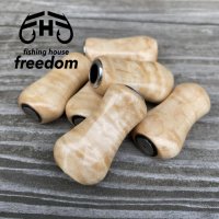 [FHF/fishing house freedom] Wood Handle Knob Paddle Shape Maple (1 piece) F-11