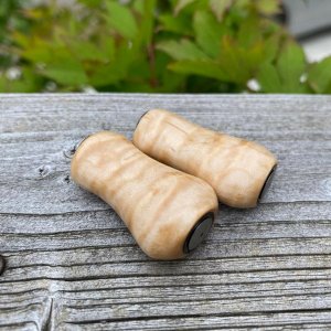 Photo4: [FHF/fishing house freedom] Wood Handle Knob Paddle Shape Maple (1 piece) F-11