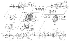 Photo1: [DAIWA] Genuine Spare Parts for 24 ADMIRA A150P Product code: 00621084 **Back-order (Shipping in 3-4 weeks after receiving order)