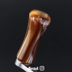 Photo9: [Avail] Marble Flat Handle Knob Short - 1 piece
