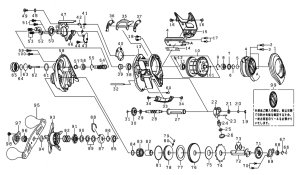 Photo1: [DAIWA] Genuine Spare Parts for 24 TIERRA AIR IC 100XHL Product code: 00631561 **Back-order (Shipping in 3-4 weeks after receiving order)