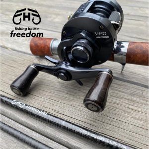 Photo3: [FHF/fishing house freedom] Wood Handle Knob Round Shape Ebony (1 piece) F-20