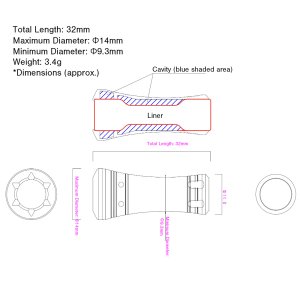 Photo3: [I.Works] Original Handle Knob [fin-g] (1 piece)