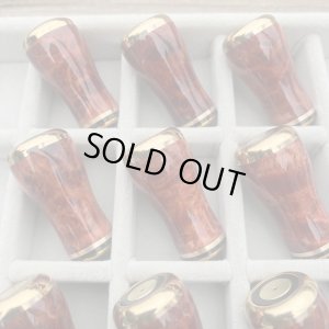 Photo4: [FHF/fishing house freedom] Wood Handle Knob Round Shape "Karin" (Padouk) Burl Monochrome (1 piece) F-15