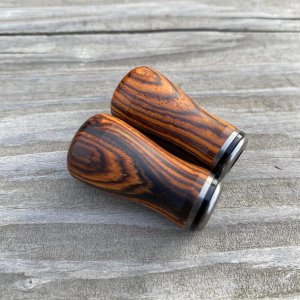 Photo4: [FHF/fishing house freedom] Wood Handle Knob Round Shape Desert Iron (1 piece) F-21