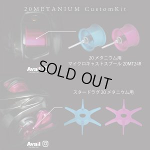 Photo6: [Avail] SHIMANO 20 Metanium Custom Kit (Spool, Star Drag, Mechanical Brake Knob, Level Wind Guide, Dial Plate 5-Piece Set) [JP-20MT-CSTM-KIT-24R]