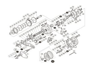 Photo1: [SHIMANO] Genuine Spare Parts for 17 OCEA JIGGER 1001HG Product code: 036667 **Back-order (Shipping in 3-4 weeks after receiving order)