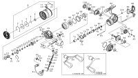 [DAIWA] Genuine Spare Parts for 24 LUVIAS LT2500S-XH Product code: 00061214 **Back-order (Shipping in 3-4 weeks after receiving order)