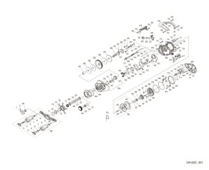 Photo1: [SHIMANO] Genuine Spare Parts for 25 ANTARES 101MG LEFT Product code: 047731 **Back-order (Shipping in 3-4 weeks after receiving order)