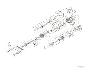 Photo1: [SHIMANO] Genuine Spare Parts for 25 ANTARES 101HG LEFT Product code: 047755 **Back-order (Shipping in 3-4 weeks after receiving order)