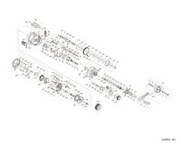 [SHIMANO] Genuine Spare Parts for 25 OCEA CONQUEST CT 200HG RIGHT Product code: 047700 **Back-order (Shipping in 3-4 weeks after receiving order)