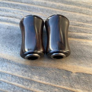 Photo6: [FHF/fishing house freedom] Wood Handle Knob Paddle Type 2 Ebony (1 piece) F-23