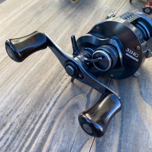 Photo3: [FHF/fishing house freedom] Wood Handle Knob Paddle Type 2 Ebony (1 piece) F-23