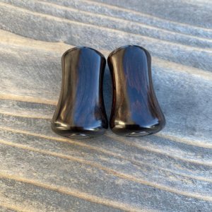 Photo11: [FHF/fishing house freedom] Wood Handle Knob Paddle Type 2 Ebony (1 piece) F-23
