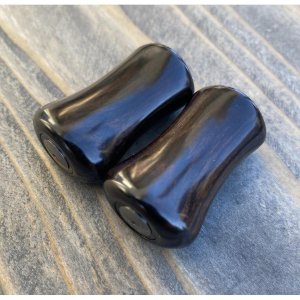 Photo13: [FHF/fishing house freedom] Wood Handle Knob Paddle Type 2 Ebony (1 piece) F-23