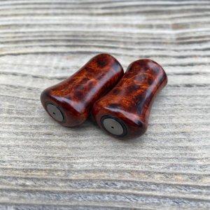 Photo11: [FHF/fishing house freedom] Wood Handle Knob Paddle Type 2 Premium Padouk Burl (“Karin Burl”) (1 piece) F-26