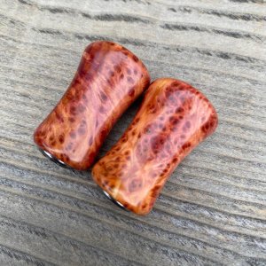 Photo13: [FHF/fishing house freedom] Wood Handle Knob Paddle Type 2 Purpleheart Burl (1 piece) F-27