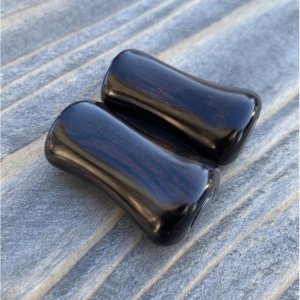Photo12: [FHF/fishing house freedom] Wood Handle Knob Paddle Type 2 Ebony (1 piece) F-23