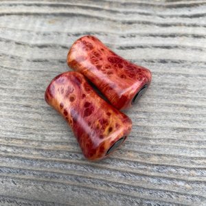 Photo4: [FHF/fishing house freedom] Wood Handle Knob Paddle Type 2 Purpleheart Burl (1 piece) F-27