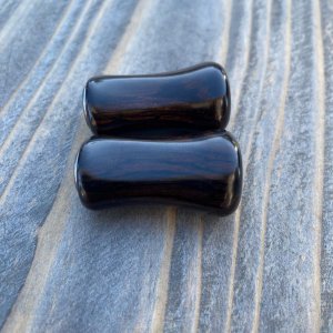 Photo4: [FHF/fishing house freedom] Wood Handle Knob Paddle Type 2 Ebony (1 piece) F-23
