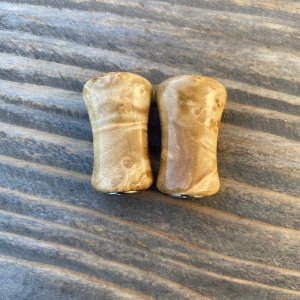 Photo10: [FHF/fishing house freedom] Wood Handle Knob Paddle Type 2 Camphor Burl (1 piece) F-25